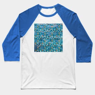 Fish Pattern Baseball T-Shirt